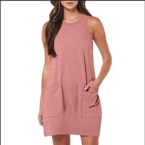 Marci Pink Sleeveless Dress With Pockets size Medium